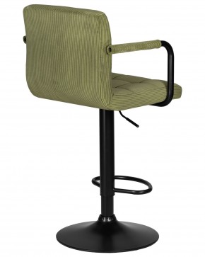 Стул барный DOBRIN KRUGER ARM BLACK, зеленый вельвет (LAR-E2041-7) в Ялуторовске - yalutorovsk.ok-mebel.com | фото 4