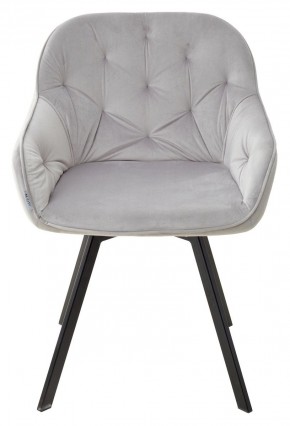 Стул GALE 360 град. поворот. BLUVEL-03 LIGHT GREY, велюр/ черный каркас, М-City в Ялуторовске - yalutorovsk.ok-mebel.com | фото 3