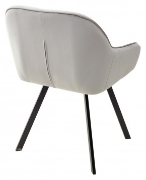 Стул GALE 360 град. поворот. BLUVEL-03 LIGHT GREY, велюр/ черный каркас, М-City в Ялуторовске - yalutorovsk.ok-mebel.com | фото 4