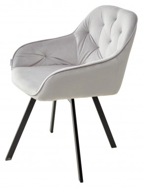 Стул GALE 360 град. поворот. BLUVEL-03 LIGHT GREY, велюр/ черный каркас, М-City в Ялуторовске - yalutorovsk.ok-mebel.com | фото 5