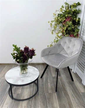 Стул GALE 360 град. поворот. BLUVEL-03 LIGHT GREY, велюр/ черный каркас, М-City в Ялуторовске - yalutorovsk.ok-mebel.com | фото 6