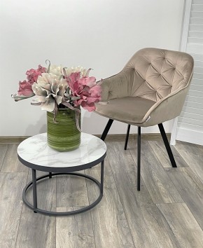 Стул GALE 360 град. поворот. BLUVEL-40 BEIGE, велюр/ черный каркас, М-City в Ялуторовске - yalutorovsk.ok-mebel.com | фото 2