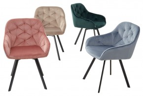Стул GALE 360 град. поворот. BLUVEL-40 BEIGE, велюр/ черный каркас, М-City в Ялуторовске - yalutorovsk.ok-mebel.com | фото 3