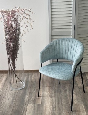 Стул ГЕММА, цвет RAIN 7 breeze, велюр / черный каркас М-City в Ялуторовске - yalutorovsk.ok-mebel.com | фото 4