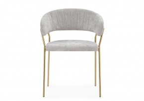 Стул на металлокаркасе Kamelia 1 light gray fabric / gold в Ялуторовске - yalutorovsk.ok-mebel.com | фото 3