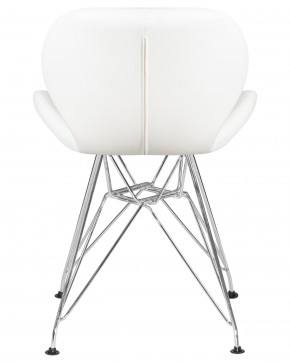 Стул обеденный DOBRIN BUTTERFLY CHROME, ножки хром, цвет белый в Ялуторовске - yalutorovsk.ok-mebel.com | фото 5