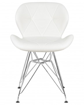 Стул обеденный DOBRIN BUTTERFLY CHROME, ножки хром, цвет белый в Ялуторовске - yalutorovsk.ok-mebel.com | фото 6