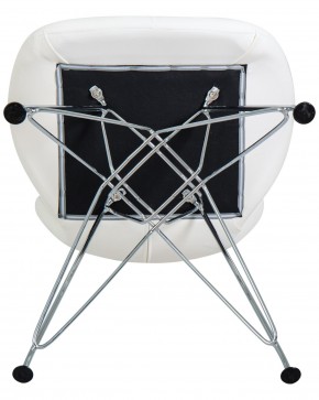 Стул обеденный DOBRIN BUTTERFLY CHROME, ножки хром, цвет белый в Ялуторовске - yalutorovsk.ok-mebel.com | фото 8