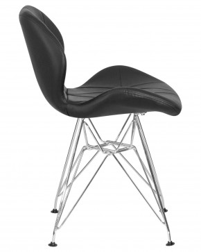 Стул обеденный DOBRIN BUTTERFLY CHROME, ножки хром, цвет чёрный в Ялуторовске - yalutorovsk.ok-mebel.com | фото 3