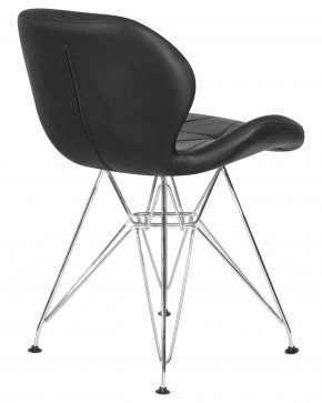 Стул обеденный DOBRIN BUTTERFLY CHROME, ножки хром, цвет чёрный в Ялуторовске - yalutorovsk.ok-mebel.com | фото 4