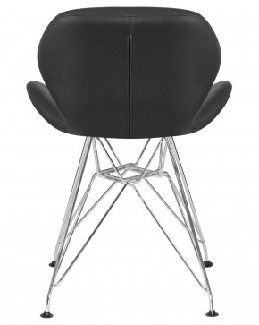 Стул обеденный DOBRIN BUTTERFLY CHROME, ножки хром, цвет чёрный в Ялуторовске - yalutorovsk.ok-mebel.com | фото 5