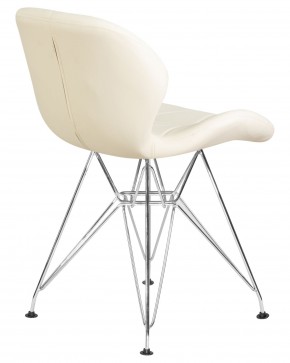 Стул обеденный DOBRIN BUTTERFLY CHROME, ножки хром, цвет кремовый в Ялуторовске - yalutorovsk.ok-mebel.com | фото 4
