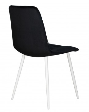 Стул обеденный DOBRIN CHILLY, Черный Holland 75, основание белое в Ялуторовске - yalutorovsk.ok-mebel.com | фото 5