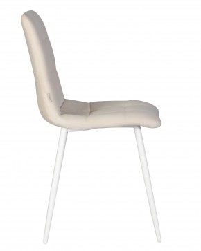 Стул обеденный DOBRIN CHILLY, Кремовый Holland 05, основание белое в Ялуторовске - yalutorovsk.ok-mebel.com | фото 4