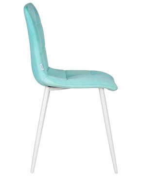 Стул обеденный DOBRIN CHILLY, Мятный Holland 50, основание белое в Ялуторовске - yalutorovsk.ok-mebel.com | фото 3