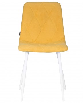 Стул обеденный DOBRIN CHILLY ROMBO, Горчичный Simple 15, основание белый в Ялуторовске - yalutorovsk.ok-mebel.com | фото 7