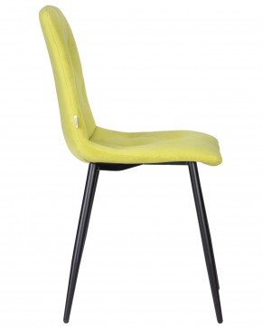Стул обеденный DOBRIN CHILLY ROMBO, Лайм Simple 14, основание черное в Ялуторовске - yalutorovsk.ok-mebel.com | фото 3