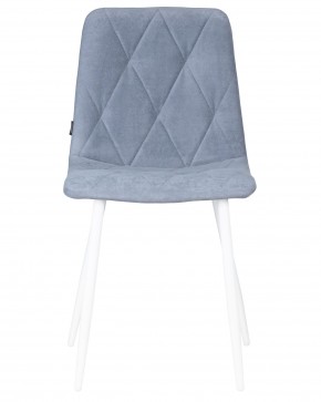 Стул обеденный DOBRIN CHILLY ROMBO, Серо-голубой Simple 26, основание белый в Ялуторовске - yalutorovsk.ok-mebel.com | фото 6