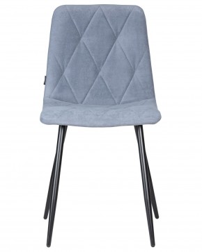 Стул обеденный DOBRIN CHILLY ROMBO, Серо-голубой Simple 26, основание черное в Ялуторовске - yalutorovsk.ok-mebel.com | фото 6
