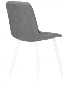 Стул обеденный DOBRIN CHILLY ROMBO, Серый Simple 33, основание белый в Ялуторовске - yalutorovsk.ok-mebel.com | фото 4