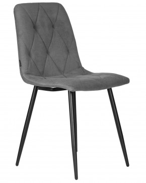 Стул обеденный DOBRIN CHILLY ROMBO, Серый Simple 33, основание черное в Ялуторовске - yalutorovsk.ok-mebel.com | фото 2