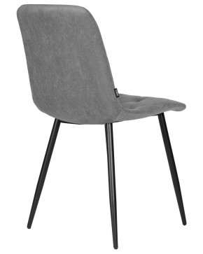 Стул обеденный DOBRIN CHILLY ROMBO, Серый Simple 33, основание черное в Ялуторовске - yalutorovsk.ok-mebel.com | фото 4