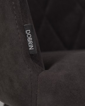 Стул обеденный DOBRIN ROBY, ЭМАЛЬ ЧЕРНЫЙ МУАР велюр Catania Espresso в Ялуторовске - yalutorovsk.ok-mebel.com | фото 9