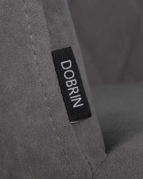 Стул обеденный DOBRIN ROBY, ЭМАЛЬ ЧЕРНЫЙ МУАР велюр Catania Stone в Ялуторовске - yalutorovsk.ok-mebel.com | фото 7