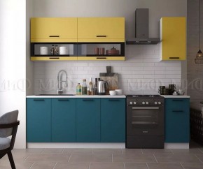 ТЕХНО Кухонный гарнитур 2,0 м Компоновка №2 в Ялуторовске - yalutorovsk.ok-mebel.com | фото 2