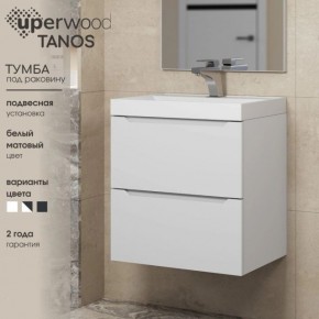 Тумба под раковину Uperwood Tanos 100 см, подвесная, белая матовая в Ялуторовске - yalutorovsk.ok-mebel.com | фото 4