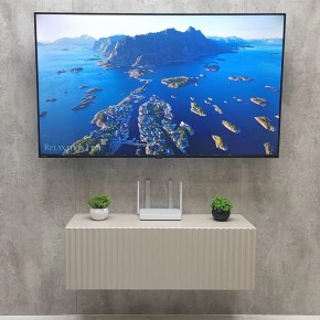 Тумба подвесная под ТВ LINES MTV3-MA 900 Бежевый (Леда-М 10.1.5) в Ялуторовске - yalutorovsk.ok-mebel.com | фото 3