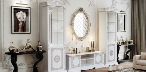 Тумба ТВ (12.301) Грация (белый/золото) в Ялуторовске - yalutorovsk.ok-mebel.com | фото 2