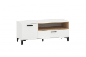 Тумба ТВА НМ 013.42 "Bergen" (Белый/Дуб бунратти) в Ялуторовске - yalutorovsk.ok-mebel.com | фото 2