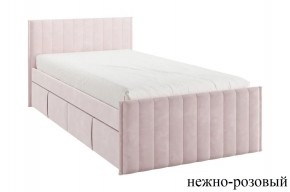 ТВИКС Кровать с ящиками 900 (нежно-розовый) в Ялуторовске - yalutorovsk.ok-mebel.com | фото