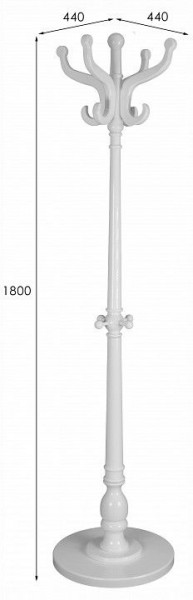 Вешалка-стойка В 1Н в Ялуторовске - yalutorovsk.ok-mebel.com | фото 7