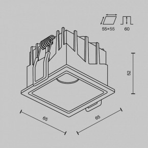 Встраиваемый светильник Maytoni Alfa LED DL043-01-10W3K-SQ-W-1 в Ялуторовске - yalutorovsk.ok-mebel.com | фото 8