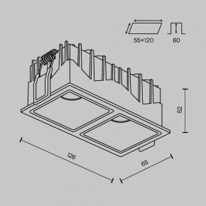 Встраиваемый светильник Maytoni Alfa LED DL043-02-10W3K-SQ-W-1 в Ялуторовске - yalutorovsk.ok-mebel.com | фото 10