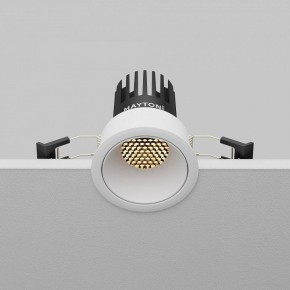 Встраиваемый светильник Maytoni Dip DL115-10W-2.7K-W в Ялуторовске - yalutorovsk.ok-mebel.com | фото 7