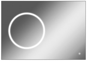 Зеркало Eclipse 100 black с подсветкой Sansa (SE1032Z) в Ялуторовске - yalutorovsk.ok-mebel.com | фото