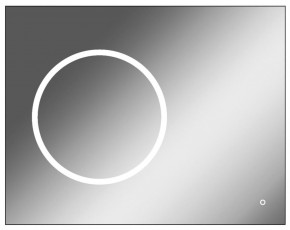 Зеркало Eclipse 90 black с подсветкой Sansa (SE1031Z) в Ялуторовске - yalutorovsk.ok-mebel.com | фото