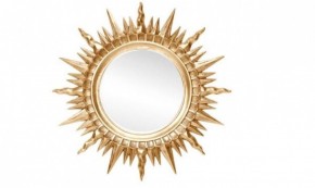 Зеркало круглое золото (1810(1) в Ялуторовске - yalutorovsk.ok-mebel.com | фото